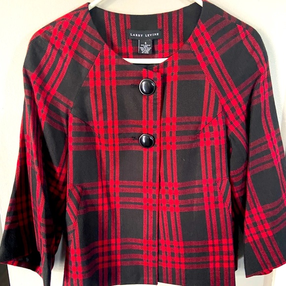 BNWOT! Gorgeous holiday button up plaid jacket! - Picture 1 of 7